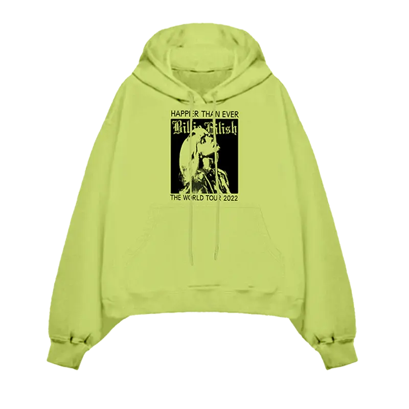 Homecoming Stamped Lime Hoodie Billie Eilish Merch