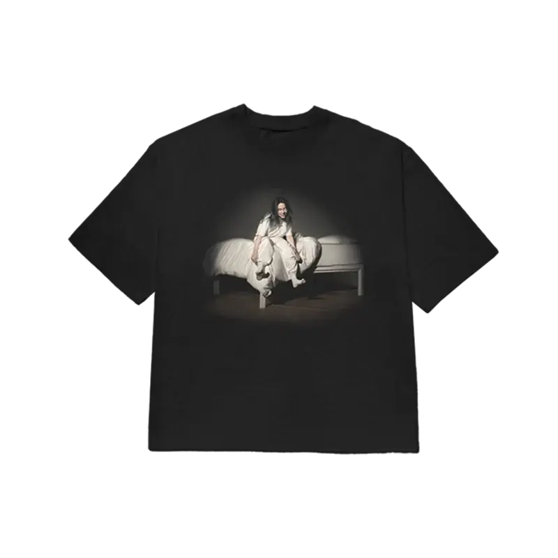 WHEN WE ALL FALL ASLEEP, WHERE DO WE GO? Anniversary Tee in Black Billie Eilish Merch