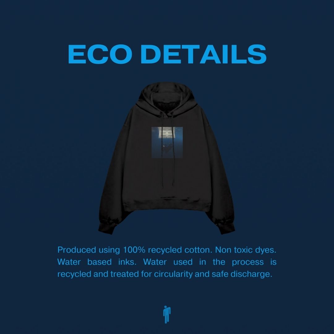 HIT ME HARD AND SOFT Black Cover Pullover Hoodie