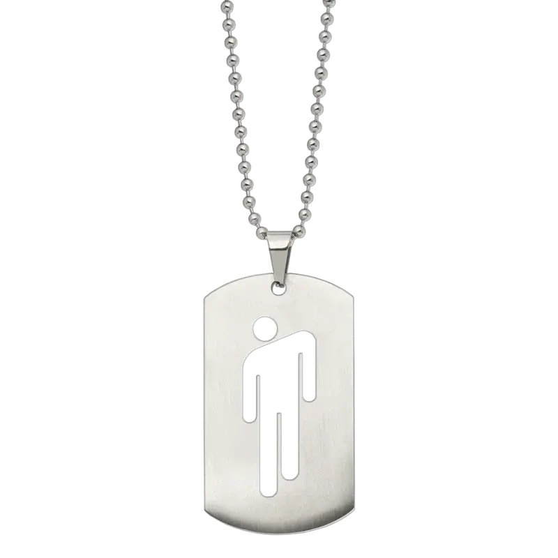 Blohsh Die Cut Dogtag Billie Eilish Merch
