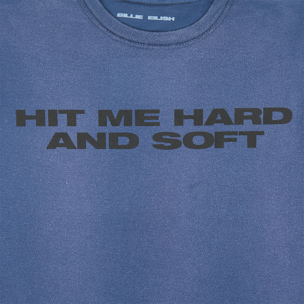 Billie x Iris Alonzo Hit Me Hard And Soft Upcycled Blue Tee