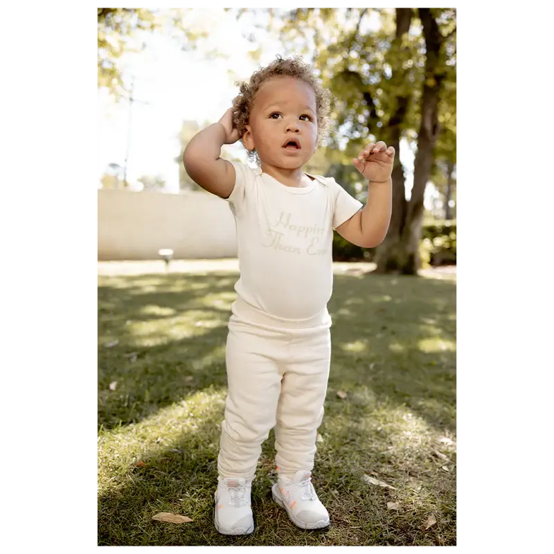 Happier Than Ever Organic Beige Onesie Billie Eilish Merch