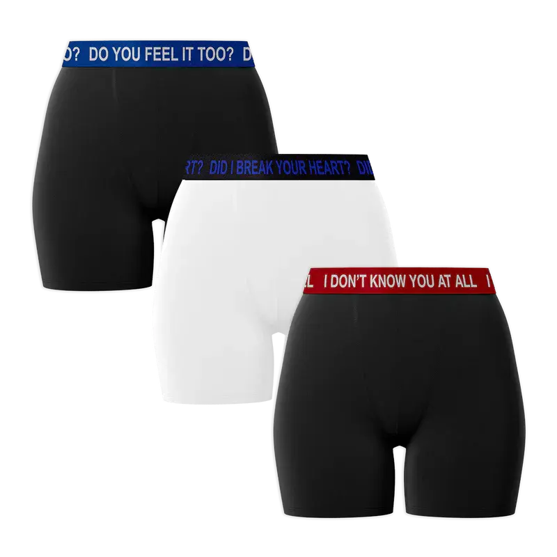 Lyric Boxer Brief Set of 3 Billie Eilish Merch
