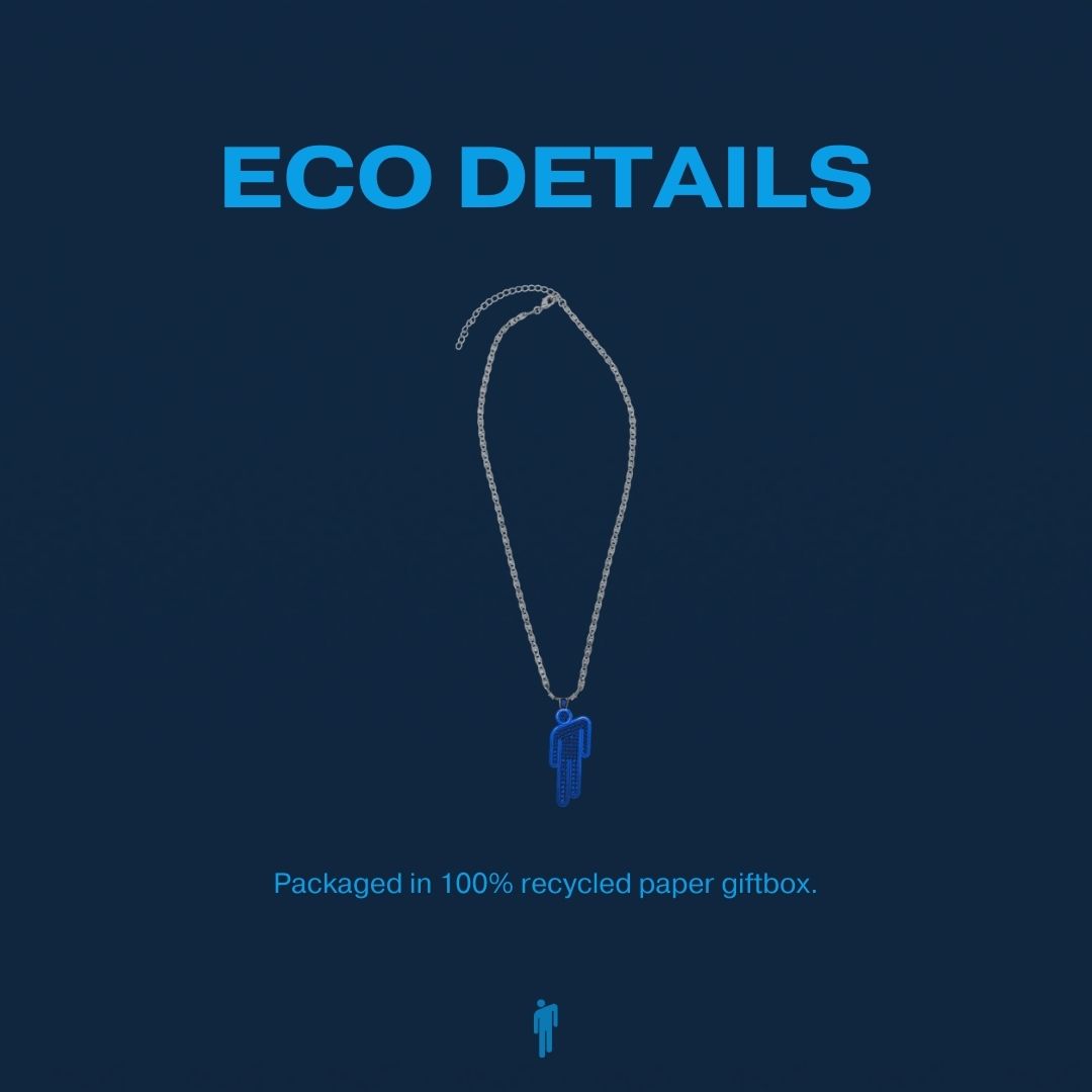 HIT ME HARD AND SOFT Blue Blohsh Necklace
